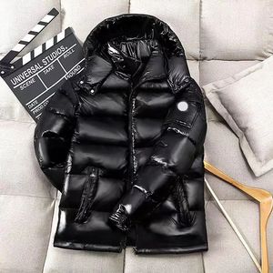 Designer Scan LOGO Marca de luxo inverno Monc Jacket mens jaqueta homens mulheres Outerwear espessamento brilhante casaco fosco moda roupas masculinas Monclairs jaqueta