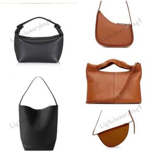 the Row All Style Tote Popular Design Premium Texture Lunch Box Bucket Women's Leather Handbag Cloud Bag Banana Half Moon Penholder Fashion Nylon Bags 231209