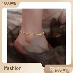 Kolye Kolyeler Yaz Japon Kore Niche Instagram Stil FL Yıldızlar Titanyum Çelik ayak bileği zincirleri Şık ve çok yönlü min DHF7F