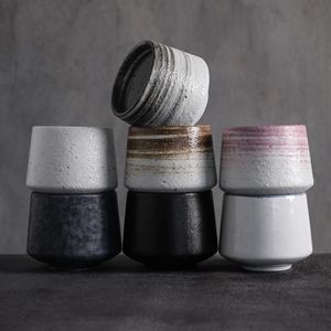 Big Capacity Ceramic Tea Cup Porcelain Teacups Chinese 170ml Cups & Saucers217A