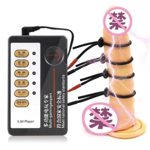 BDSM Elektrik Şok Penis Halkası Elektrikli Kit Aksesuarları Erkek Horoz Halkaları Erkekler