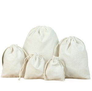 Хлопковая сумка на шнурке с индивидуальным принтом логотипа, комплект карманов, простая сумка-тоут из органического хлопка, большая упаковочная сумка для покупок