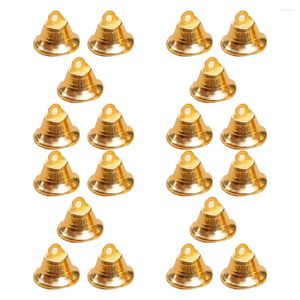 Parti Malzemeleri Noel Jingle Bells Golden Metal 50pcs 2 1cm Noel Gümüş Bell Mini Tatil Ağacı Asma Süs Diy