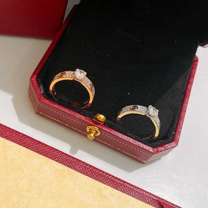 Дизайнерские кольца с бриллиантами Love, позолоченные 18-каратные роскошные классические кольца с кластерами, ювелирные изделия