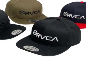 Kapak kaykay sörf dalgası markası RVCA Flat Brim Beyzbol Trend Street Men039s ve Women039s Hip Hop8695811