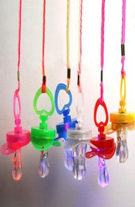 50pcslot fabrika LED yanıp sönen emzik düdük parti malzemeleri Eğlenceli oyuncak hayatta kalma aracı parıltı çubukları çubuk ty4831934132