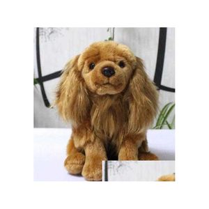 Animais de pelúcia de pelúcia bonito cocker spaniel boneca brinquedo macio presente crianças presentes de aniversário brinquedos lojas q0727 entrega de gota ottcq