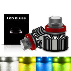 Araba Lazer H8 H11 H9 H16JP H7 H7 HB4 9006 9005 LED Ampul Su Geçirmez Lens Far Projektör Sis Işıkları Otomotiv Drl Yeşil