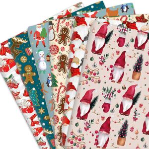 Kumaş ve Dikiş Ücretsiz Gemi Noel Polyester Pamuklu Baskılı Bez Tabağı El Yapımı Malzeme Diy Elbise Malzemeleri Ev Tekstil Yaması 50145cm 231211