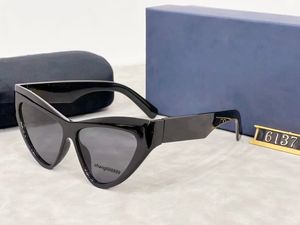 2024 новые люксовые брендовые модные солнцезащитные очки «кошачий глаз», женские спортивные очки, оптовая продажа, пляжные солнцезащитные очки, красочные очки UV400, 6137