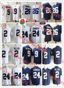 Saquon Barkley Miles Sanders Penn State Nittany Lions Football Jersey Stitched Mens 9 Trace Mcsorley 2 Marcus Allen 11 Abdul Carter PSU Jerseys