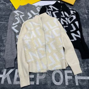 Mektubu Kadınlar İçin Hırka Ceket Erkekler Mink Kürk Sweaters Tasarımcısı Sıcak Dış Giyim Ceket 3 Renk