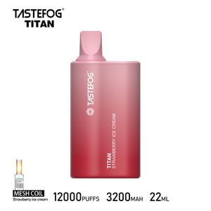 Çin Fabrikası Toptan Fiyat E Cig Tek Kullanımlık 12000Puffs Tastefog Titan 12000Puffs Vape Bar