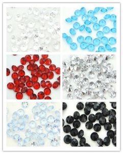 16 Renk Pick500pcs 10mm 4 Karat Clear Diamond Confetti Akrilik Boncuk Evleme Partisi Dekorasyonu 1571223