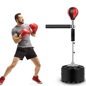 Boks Profesyonel Boks Çantası Ağır Stand Punching Çanta 360 Derece Refleks Bar Fitness Boks Boks Ekipmanları Ev Gym için