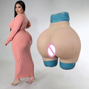 Forma de mama silicone1.9 polegadas grande nádega quadril acolchoado falso vagina calcinha para sexy crossdresser homem para mulher cosplay transgênero 231211