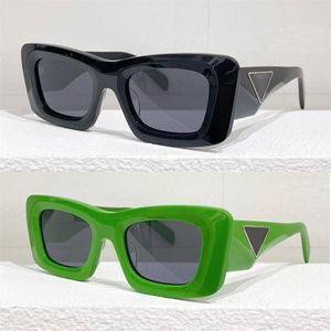 Marca designer de óculos de sol masculino croissant estereoscópico crack opr 13zs vintage senhoras símbolo assinatura irregular quadrado óculos de sol 259p