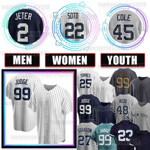 99 Aaron Judge Jersey 22 Juan Soto 11 Anthony Volpe Baseball Rizzo Carlos Rodon Yankees Derek Jeter Gerrit Cole DJ LeMahieu Nestor Cortes Gleyber Torres Alex Verdugo