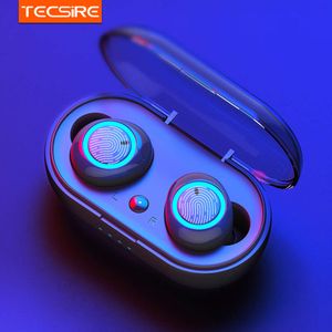 TWS True Wireless Earbuds Bluetooth 5.0 Font Earphone Control Touch Headset Free Hands with Microphone