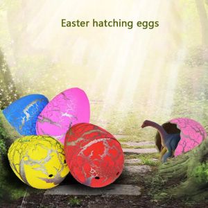 60pcs Festives aufblasbare magische Schlüpfen Dinosaurier Ei hinzufügen Wasseranbau Dino Eggs Kinder Kinderspielzeug Ostern Interessantes Geschenk01