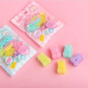 Eraserler 24 Paket/Lot Kawaii Rüya Ayı Silgi Sevimli Yazma Çizim Kauçuk Kalem Silahları Kırtasiye Çocuklar İçin Kırtasiye Okulu Schools 231212