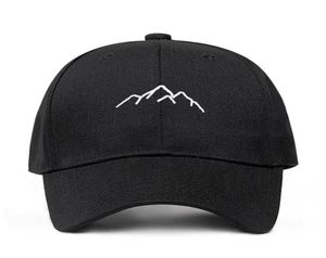 Мужские и женские бейсболки с вышивкой Mountain Range, регулируемые бейсболки Snapback, модные шапки для пап, Bone Garros, Drop8131599