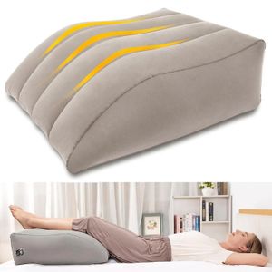Yastık Bacak Yüksekliği Şişirilebilir Kama Yastıklar Konfor Uyumak için Rahat Destek Desteği