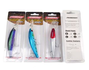 Büyük Oyun Minnow Balıkçılık Yem Cazibesi 17cm 27G 10 Molors Yüzme Derinliği 1535m Tuzlu Su Kranksbaits Walleye Bass Yapay Sabit Yem2531342