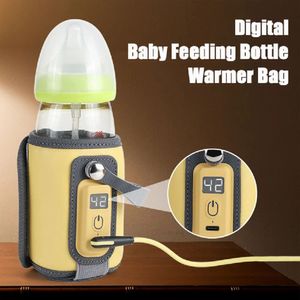 Aquecedores de mamadeiras esterilizadores # Dígitos Bolsa aquecedora de mamadeira isolada portátil USB termostato garrafa infantil aquecedores de mamadeira transportador para viagens 231212