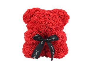 Güller Bear Flower Valentine039s Günü Hediye Gül Oyuncak Ayılar Tatil Düğün Çiçekleri Ayı Rose4368350