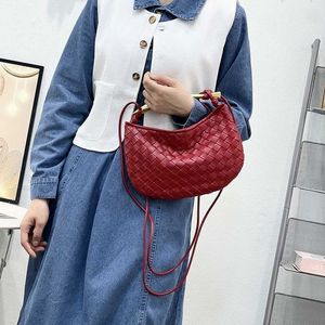Designer Lady Fish Bags 2024 Bag Weave Handbag Woman Tote Medium Totes Crochet Handle Sardine Leather 7a Bags Luxurys Handbags sac
