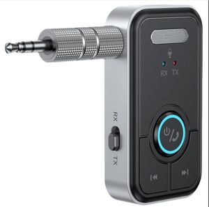 FM Verici Alıcı 3.5mm AUX Arayüzü Eller DerFffic Communication Kablosuz Araç Bluetooth Bluetooth 5.3 Alıcı Adaptörü T67