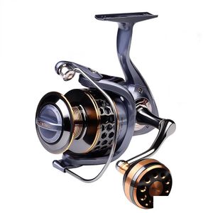 Spinning Reels Saltwater Spinning Fishing Reel Tsunami Reels 1000 Sea Wheel Freshwater Pesca Front Brake System Quality Max Drag 21Kg Dhyp7