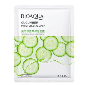 BIOAQUA Натуральная растительная маска для лица, увлажняющая контроль масла, фруктовое алоэ, корейская листовая маска для лица, красота, уход за кожей Prodcuts