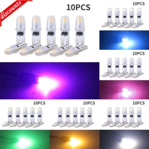 Yeni dekoratif ışıklar 10pcs/lot T5 gösterge paneli ışıkları 3014 2SMD LED ışık arabası iç ışık otomatik yan kama aleti gösterge lamba ampulleri