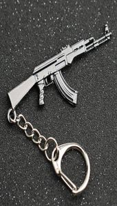 CS GO CSGO CF KEYHAIN AK 47 Tüfek Tabancası Sayacı Strike Fire AK47 AK47 KEYRING Anahtar Zincir Ring Pubg Takı Tüm J895193124361