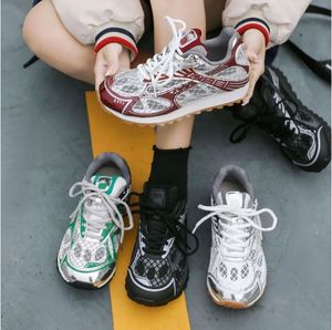 Yörünge Sneaker Tasarımcı Erkek Kadınlar Sıradan Ayakkabı Moda Mesh Deri Kauçuk Platform Dışarıda Spor Ayakkabıları Eğitim Sabah Boyutu 35-45