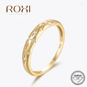Cluster Rings ROXI 925 Sterling Silver D Color For Men Women VVS1 Moissanite Finger Ring Original Wedding Engagement Jewelry Size 6/7/8