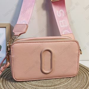 Tasarımcı Çanta Anlık Görüntü Çok Renkli Kamera Çantası Klasikler Mini Mark Çanta Çanta Kadın Geniş Kayış Omuz Çantası Moda Lüks Deri Flash Strap Üst Doku Cüzdan