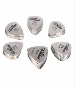 12pcs bas gitar, paslanmaz çelik akustik elektro gitarra püsküllerini seçer 030mm Alice 12s 8655796