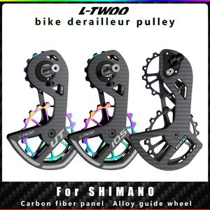 Bike Derailleurs LTWOO UT Bicycle Ceramic Bearing Carbon Fiber Pulley Wheel Set Rear Guide For 105 Ultegra DURA ACE SRAM 231212