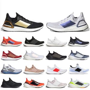 Moda OG Ultraboosts 20 Koşu Ayakkabıları Kadın Erkek Eğitmenler Ultra Boosts 22 19 4.0 DNA Bulut Beyaz Siyah Pembe Altın ISS ABD Ulusal Laboratuvar Kırmızı Dhgate Runners Sneakers