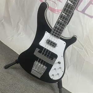 Black 4003 Electric Bass R markası 4 String Beyaz Pickguard Gitarbase Ücretsiz Gemi ABD