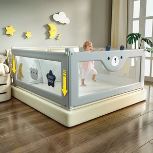 Bebek Ray Katlanabilir Koruyucu Playpen Çit Çocuk Tek Yan Bariyeri için Yatak Korkusu15m18m20m22m Antifalling 231213