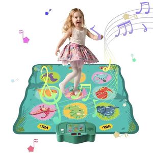 Musica per bambini Giocattoli sonori Ragazzi Ragazze Tappetino da ballo Sensibile al tocco Gioco musicale Giocattolo divertente Educazione precoce Regalo per bambini di 3 4 5 anni 231213