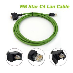 Benz için yeşil LAN kablosu MB STAR C4 SD Connect Compact 4 Teşhis Çok Flezer