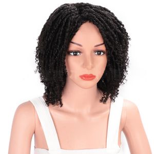 Synthetic Wig Dreadlocks Crochet Hair Mechanism Wigs 14inch High Temperature Fiber Hair Products HT-1b# HT1-118# HT1-30#