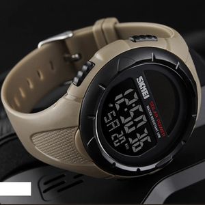 Наручные часы SKMEI Мужские спортивные часы Водонепроницаемые светодиодные цифровые часы на солнечной энергии Мужские роскошные брендовые электронные мужские наручные часы Relogio Masculino 231214