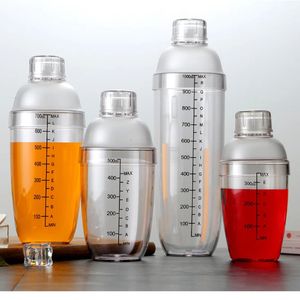 Su Şişeleri 1 PCS 350ml 530ml 700ml Plastik Kokteyl Shaker Ana Sayfa Barizleri Sarsıntılı Kupa Şarap Barware İçecek Mikser Şişesi 231214