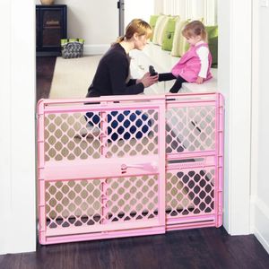 Защитные ворота Toddleroo от North States 26 дюймов 42 дюйма Supergate Classic Baby Gate розовый пластик 231213